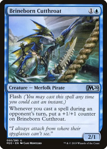 Brineborn Cutthroat, Magic card M20 50 — Core Set 2020 set