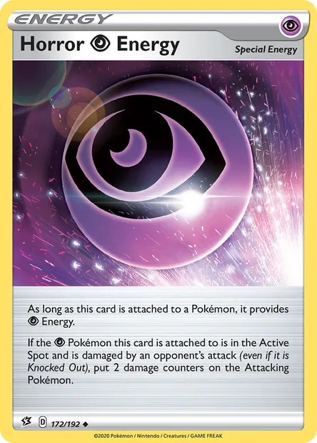 Horror Psychic Energy, Pokémon card RCL 172 — Rebel Clash set