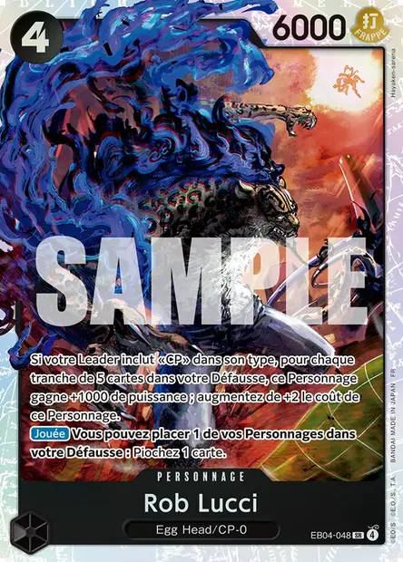 Rob Lucci, carte One Piece EB04-048 — extension EGGHEAD CRISIS
