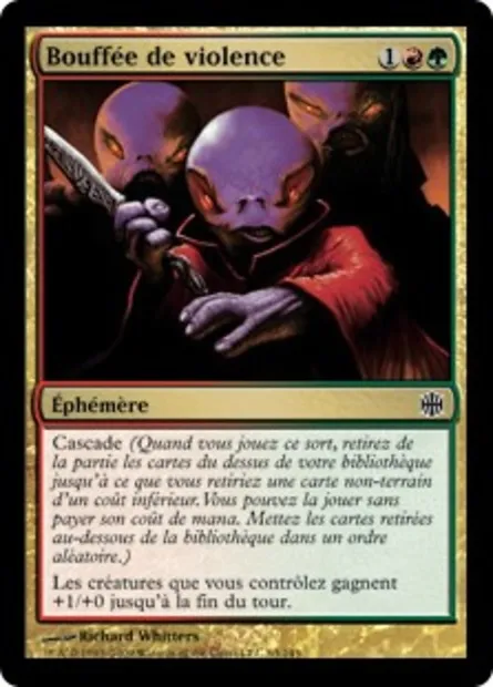 Bouffée de violence, carte Magic ARB 63 — extension La Renaissance d'Alara