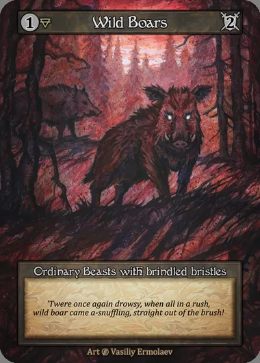 Wild Boars, Sorcery card BET 183 — Beta set
