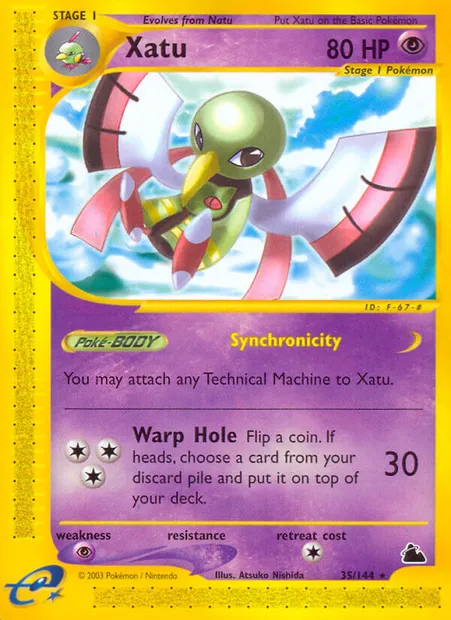 Xatu, carte Pokémon SK 35 — extension Skyridge