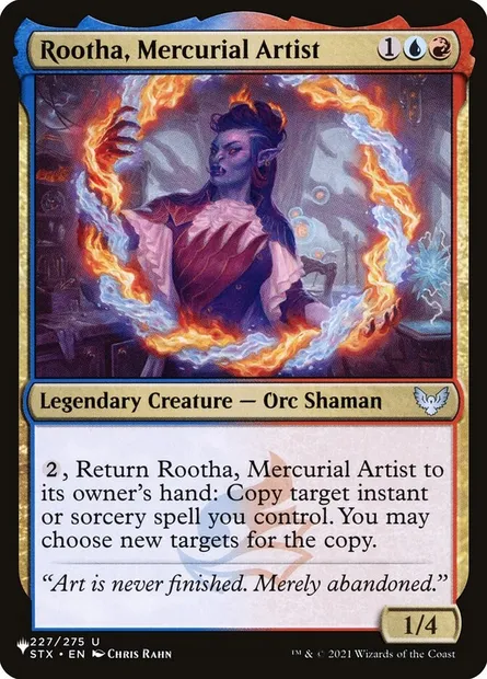 Rootha, Mercurial Artist, Magic card PLST STX-227 — The List set
