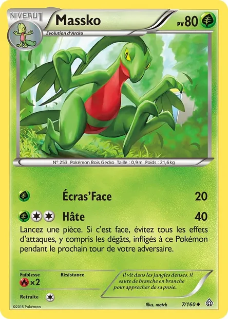 Massko, carte Pokémon PRC 7 — extension Primo-Choc