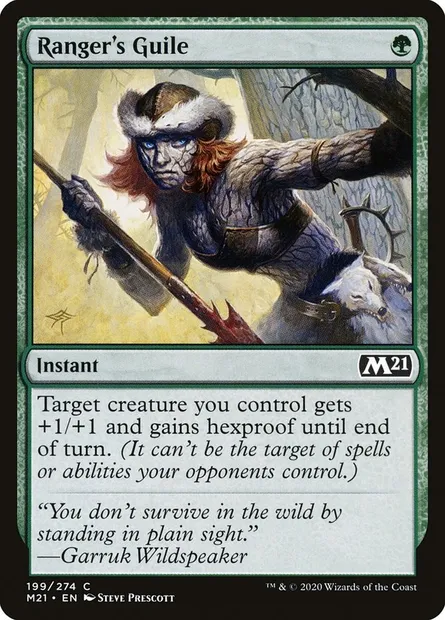 Ranger's Guile, Magic card M21 199 — Core Set 2021 set