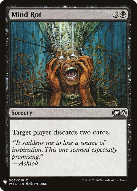 Mind Rot, Magic card PLST W16-7 — The List set