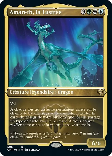 Amareth, la Lustrée, carte Magic CMR 586 — extension Commander Legends