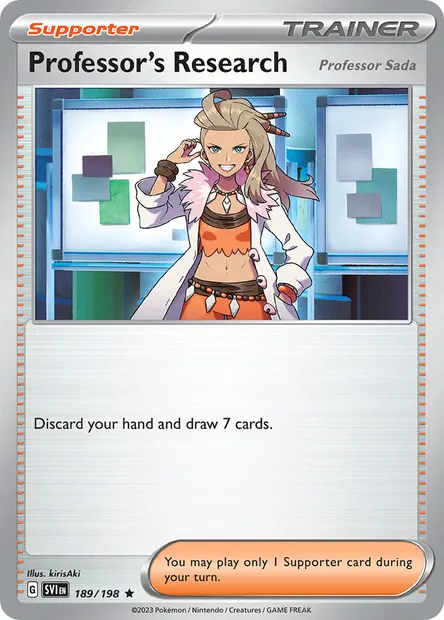 Professor's Research, Pokémon card SVI 189 — Scarlet & Violet set