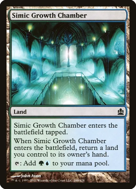 Simic Growth Chamber, Magic card CMD 288 — Commander 2011 set