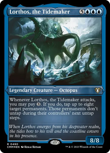 Lorthos, the Tidemaker, Magic card CMM 490 — Commander Masters set