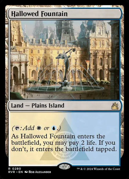 Hallowed Fountain, Magic card RVR 280 — Ravnica Remastered set
