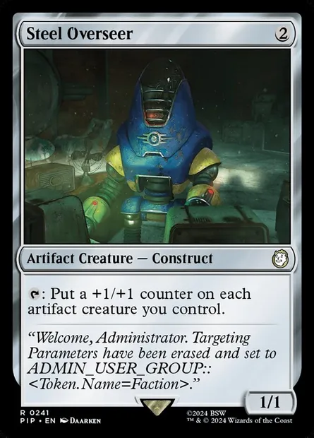 Steel Overseer, Magic card PIP 241 — Fallout set