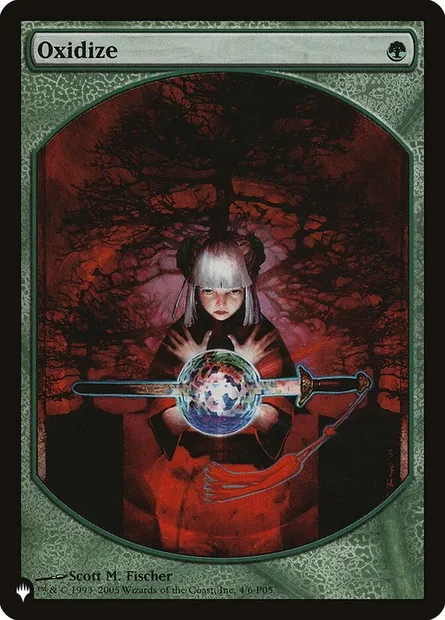 Oxydation, carte Magic P 05-4 — extension The List