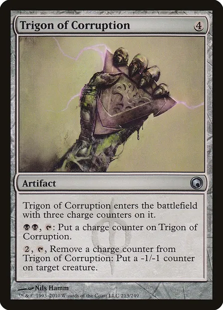 Trigon of Corruption, Magic card SOM 213 — Scars of Mirrodin set