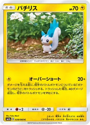 Pachirisu, carte Pokémon SM7a 028 — extension Thunderclap Spark