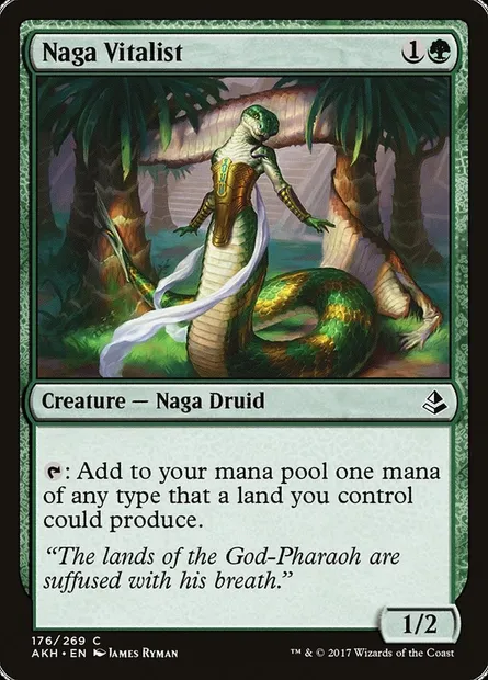 Naga Vitalist, Magic card AKH 176 — Amonkhet set