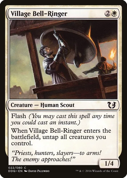 Village Bell-Ringer, Magic card DDQ 22 — Duel Decks: Blessed vs. Cursed set