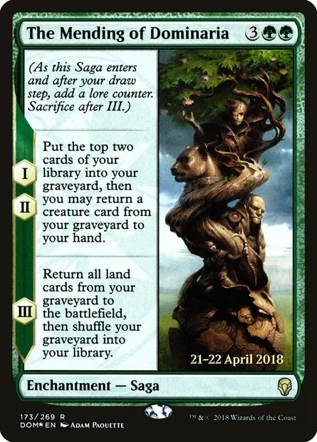 La Restauration de Dominaria, carte Magic PDOM 173s — extension Dominaria Promos