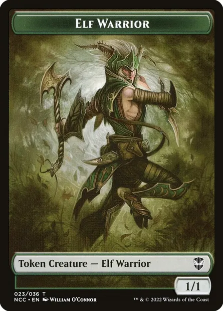 Elf Warrior, Magic card TNCC 23 — New Capenna Commander Tokens set