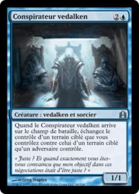 Conspirateur vedalken, carte Magic CMD 66 — extension Commander 2011