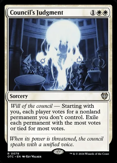 Council's Judgment, Magic card OTC 79 — Outlaws of Thunder Junction Commander set