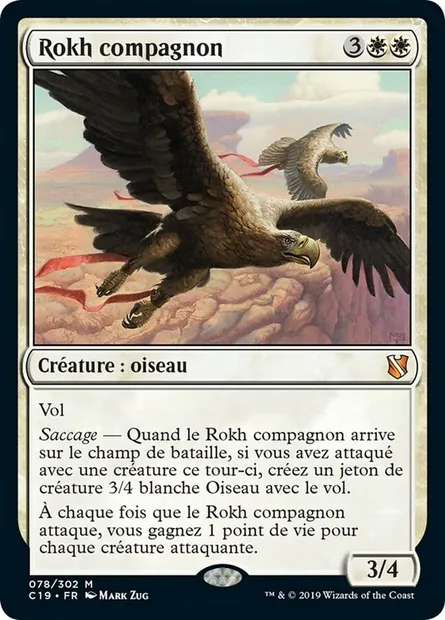 Rokh compagnon, carte Magic C19 78 — extension Commander 2019