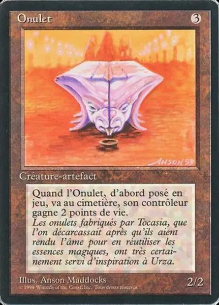 Onulet, Magic card FBB 269 — Foreign Black Border set