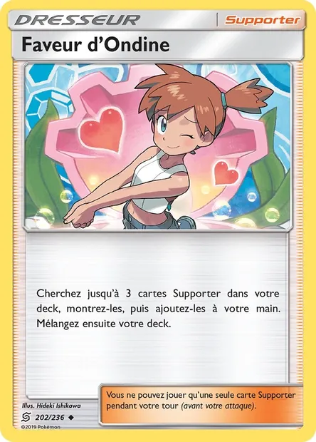 Faveur d’Ondine, carte Pokémon UNM 202 — extension Harmonie des Esprits