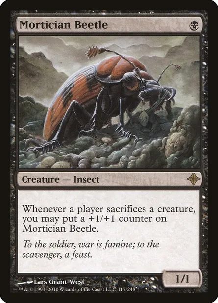 Mortician Beetle, Magic card ROE 117 — Rise of the Eldrazi set