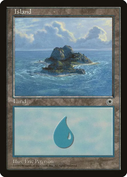Island, Magic card POR 202 — Portal set