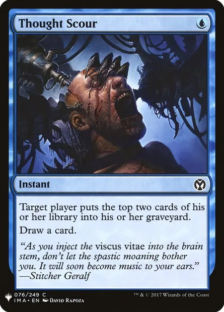 Thought Scour, Magic card PLST IMA-76 — The List set