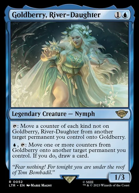 Goldberry, River-Daughter, Magic card LTR 52 — The Lord of the Rings: Tales of Middle-earth set