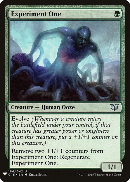 Expérience Un, carte Magic PLST C15-184 — extension The List