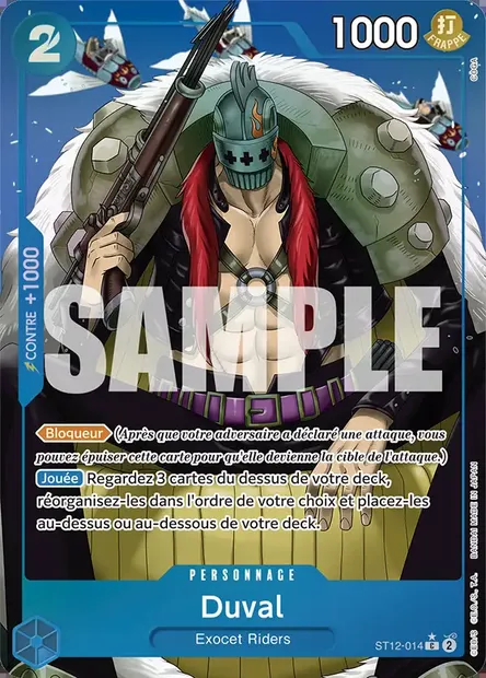 Duval, carte One Piece ST12-014 — extension Zoro and Sanji
