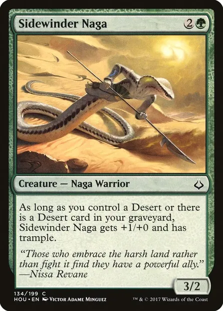 Sidewinder Naga, Magic card HOU 134 — Hour of Devastation set