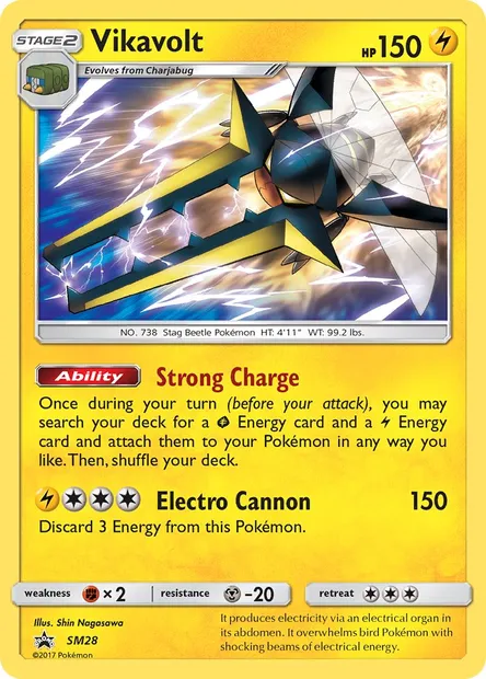 Vikavolt, Pokémon card SM 28 — SM Black Star Promos set