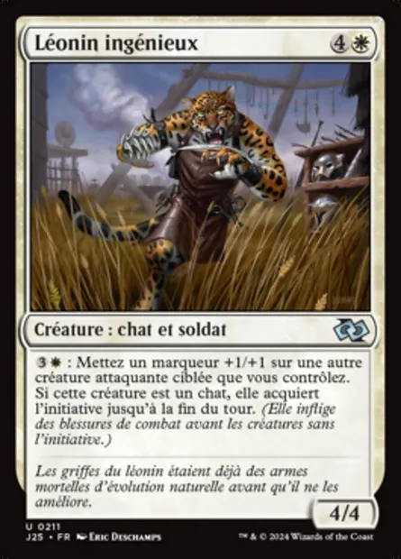 Léonin ingénieux, carte Magic J25 211 — extension Foundations Jumpstart