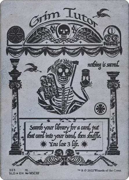 Grim Tutor, Magic card SLD 365 — Secret Lair Drop set