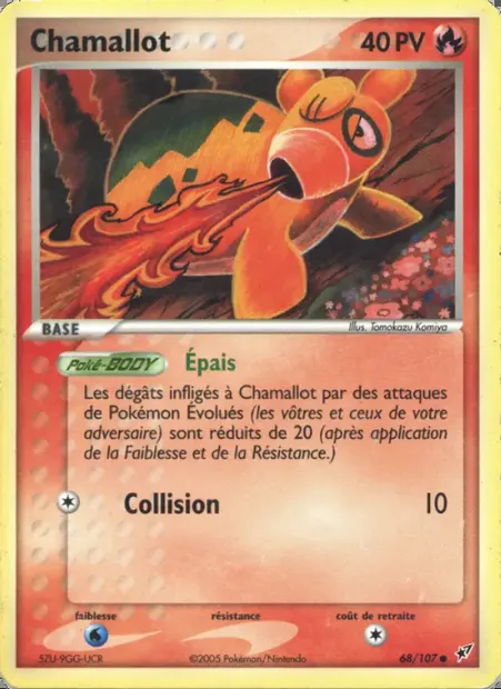 Chamallot, carte Pokémon DX 68 — extension EX Deoxys