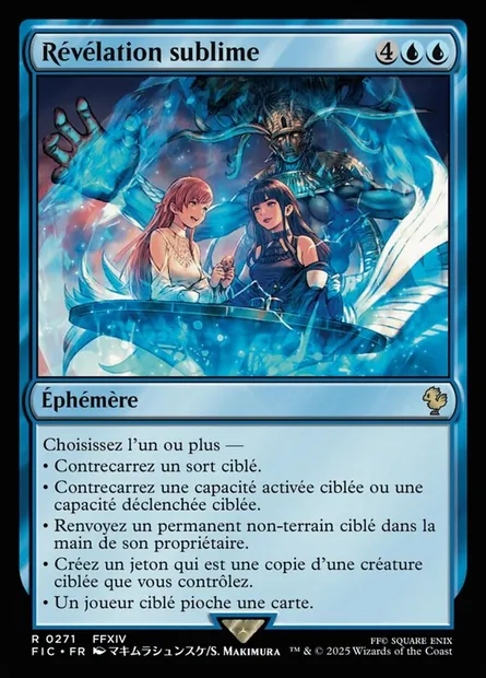 Révélation sublime, carte Magic FIC 271 — extension Final Fantasy Commander