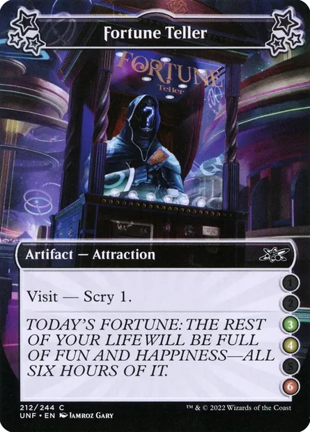 Fortune Teller, Magic card UNF 212d — Unfinity set
