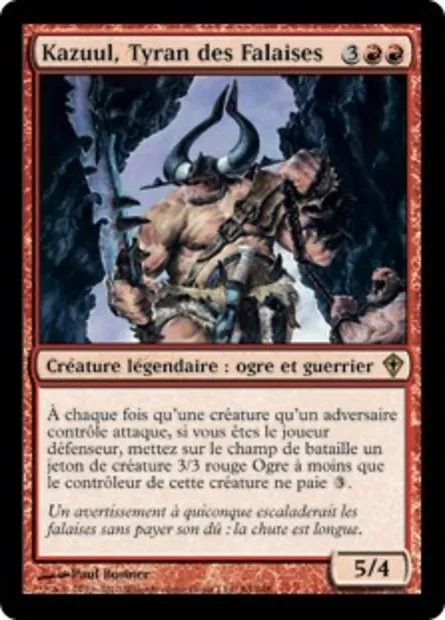 Kazuul, Tyran des Falaises, carte Magic WWK 84 — extension Worldwake