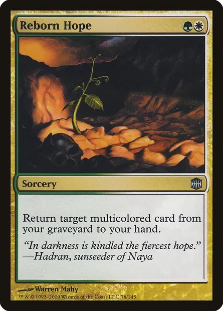 Reborn Hope, Magic card ARB 76 — Alara Reborn set