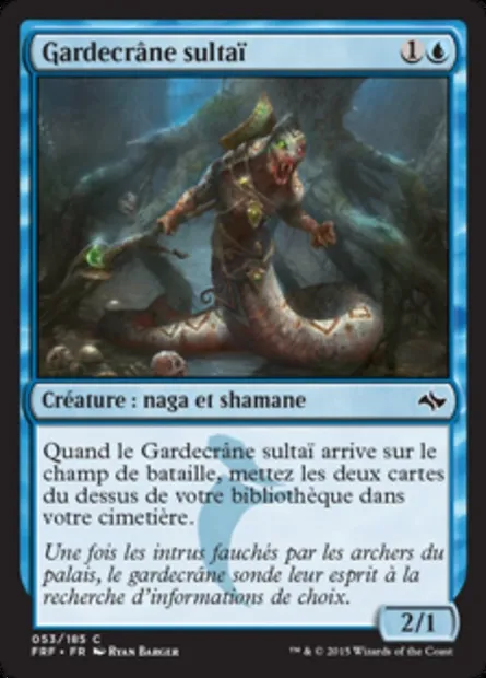 Gardecrâne sultaï, carte Magic FRF 53 — extension Destin reforgé