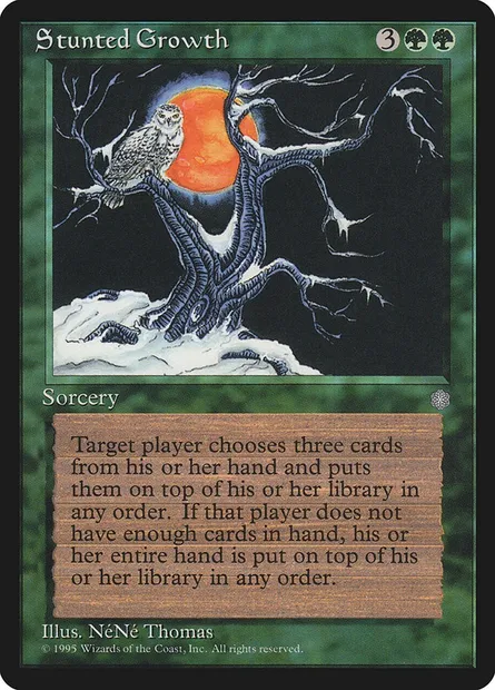 Stunted Growth, Magic card ICE 266 — Ice Age set