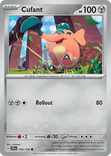 Cufant, Pokémon card JTG 109 — Journey Together set