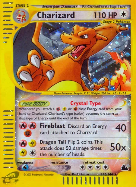 Charizard, Pokémon card SK 146 — Skyridge set