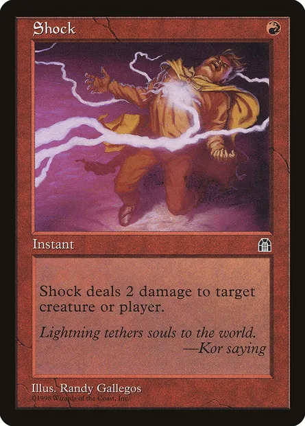 Shock, Magic card STH 98 — Stronghold set