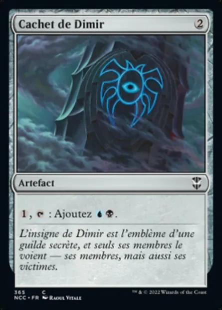 Cachet de Dimir, carte Magic NCC 365 — extension New Capenna Commander