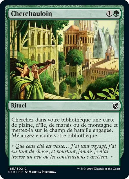 Cherchauloin, carte Magic C19 165 — extension Commander 2019